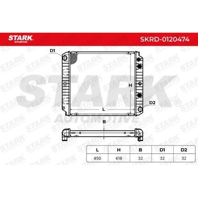 Kühler, Motorkühlung Stark SKRD-0120474 SKRD-0120474 - foto 5