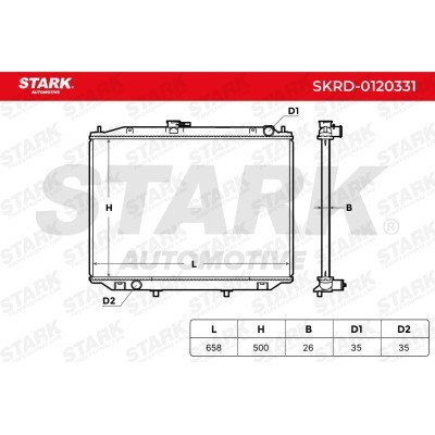 Kühler, Motorkühlung Stark SKRD-0120331 SKRD-0120331 - foto 5
