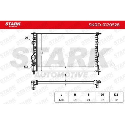 Kühler, Motorkühlung Stark SKRD-0120528 SKRD-0120528 - foto 5