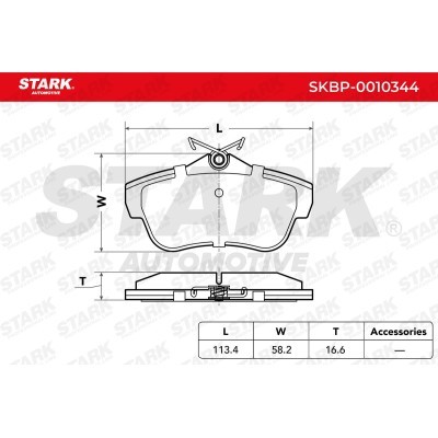 Bremsbeläge Satz Stark SKBP-0010344 SKBP-0010344 - foto 4