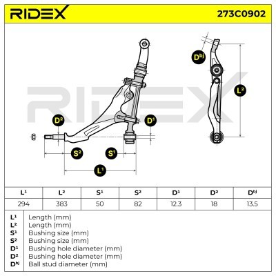 Querlenker RIDEX 273C0902 273C0902 - foto 6