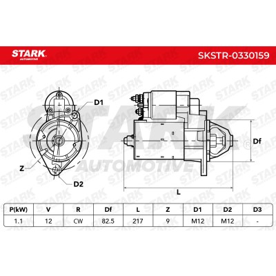 Anlasser Stark SKSTR-0330159 SKSTR-0330159 - foto 6