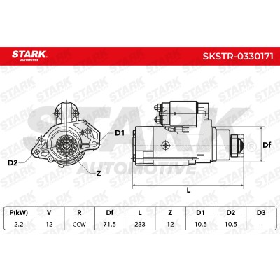 Anlasser Stark SKSTR-0330171 SKSTR-0330171 - foto 6