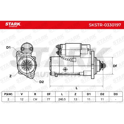 Anlasser Stark SKSTR-0330197 SKSTR-0330197 - foto 7