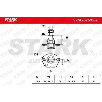 Traggelenk Stark SKSL-0260102 SKSL-0260102 - foto 3
