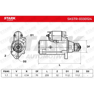 Anlasser Stark SKSTR-0330124 SKSTR-0330124 - foto 7