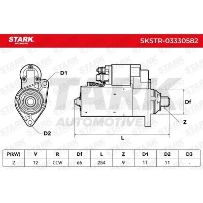 Anlasser Stark SKSTR-03330582 SKSTR-03330582 - foto 7