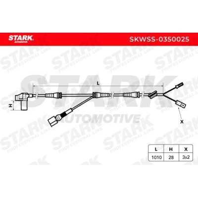 ABS Sensor Stark SKWSS-0350025 SKWSS-0350025 - foto 5