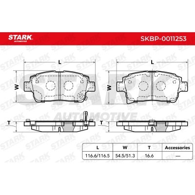 Bremsbeläge Satz Stark SKBP-0011253 SKBP-0011253 - foto 3