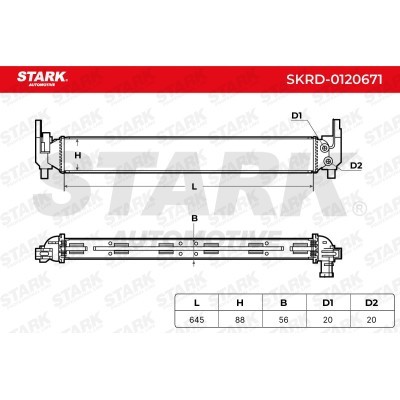Kühler, Motorkühlung Stark SKRD-0120671 SKRD-0120671 - foto 5