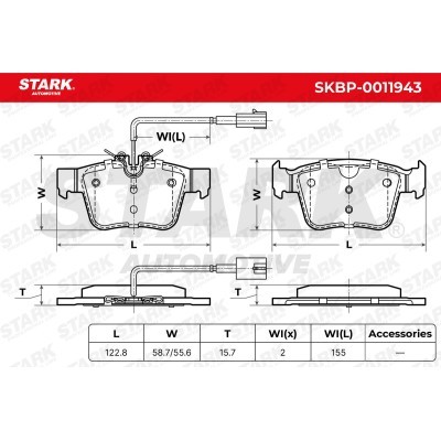 Bremsbeläge Satz Stark SKBP-0011943 SKBP-0011943 - foto 6
