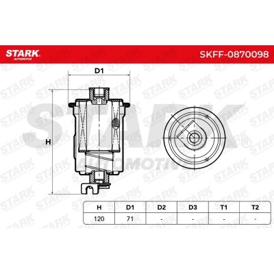 Kraftstofffilter Stark SKFF-0870098 SKFF-0870098 - foto 5