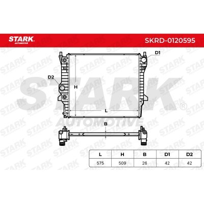Kühler, Motorkühlung Stark SKRD-0120595 SKRD-0120595 - foto 9