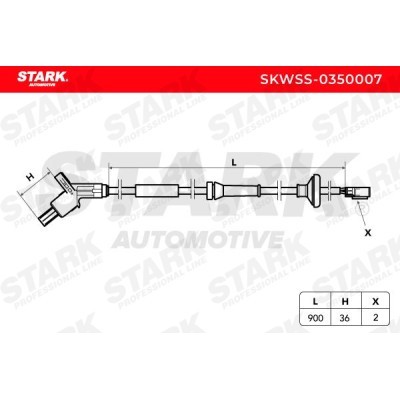 ABS Sensor Stark SKWSS-0350007 SKWSS-0350007 - foto 3