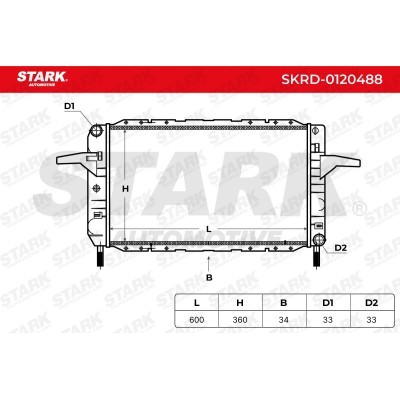 Kühler, Motorkühlung Stark SKRD-0120488 SKRD-0120488 - foto 6
