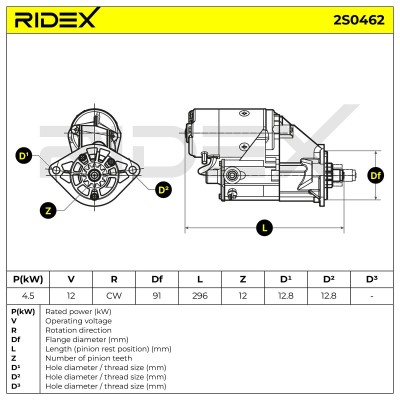 Anlasser RIDEX 2S0462 2S0462 - foto 5