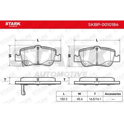 Bremsbeläge Satz Stark SKBP-0010184 SKBP-0010184 - foto 4