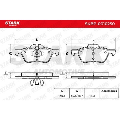 Bremsbeläge Satz Stark SKBP-0010250 SKBP-0010250 - foto 4