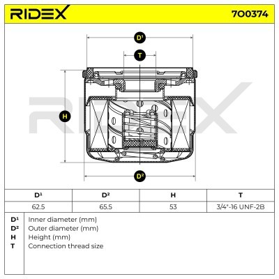 Ölfilter RIDEX 7O0374 7O0374 - foto 6