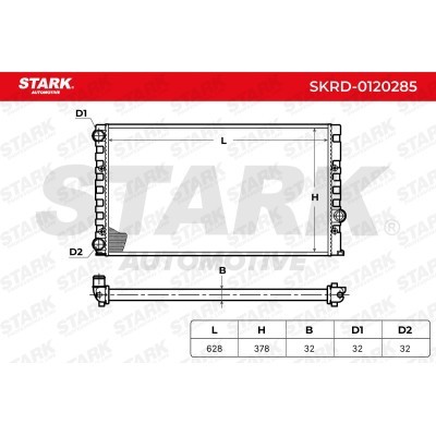 Kühler, Motorkühlung Stark SKRD-0120285 SKRD-0120285 - foto 4