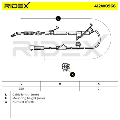 ABS Sensor RIDEX 412W0966 412W0966 - foto 6