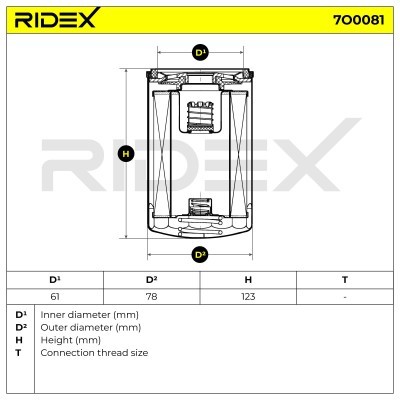 Ölfilter RIDEX 7O0081 7O0081 - foto 5