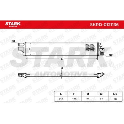 Kühler, Motorkühlung Stark SKRD-0121136 SKRD-0121136 - foto 5