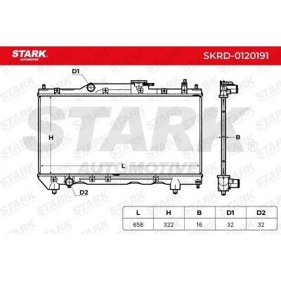 Kühler, Motorkühlung Stark SKRD-0120191 SKRD-0120191 - foto 4