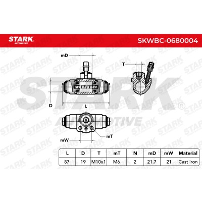 Radbremszylinder Stark SKWBC-0680004 SKWBC-0680004 - foto 5