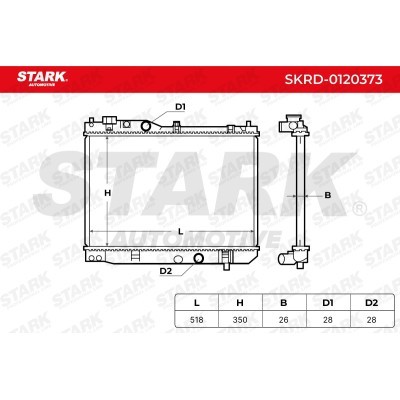 Kühler, Motorkühlung Stark SKRD-0120373 SKRD-0120373 - foto 3