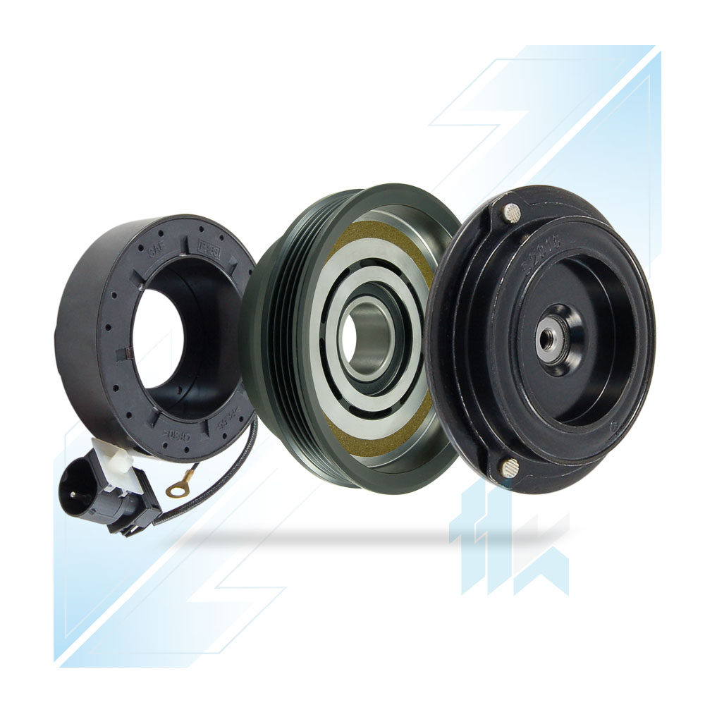 Klimakompressor Magnetkupplung (12V) DENSO 10PA17C 4PK (PV4) Ø126/Ø122 BMW 112D117400 - foto 2