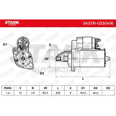Anlasser Stark SKSTR-0330416 SKSTR-0330416 - foto 7