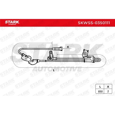 ABS Sensor Stark SKWSS-0350111 SKWSS-0350111 - foto 3