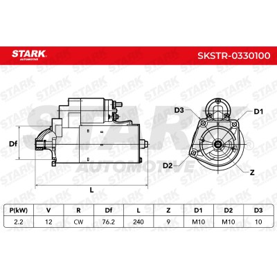 Anlasser Stark SKSTR-0330100 SKSTR-0330100 - foto 6