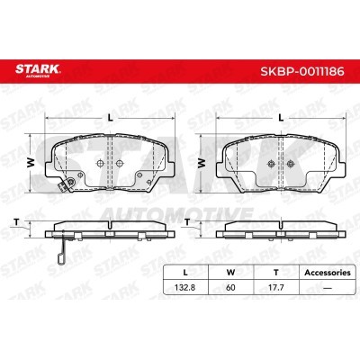 Bremsbeläge Satz Stark SKBP-0011186 SKBP-0011186 - foto 4