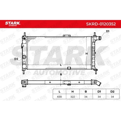 Kühler, Motorkühlung Stark SKRD-0120352 SKRD-0120352 - foto 4