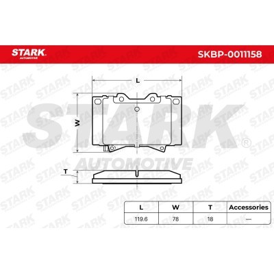 Bremsbeläge Satz Stark SKBP-0011158 SKBP-0011158 - foto 6
