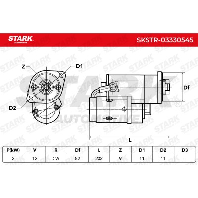 Anlasser Stark SKSTR-03330545 SKSTR-03330545 - foto 6