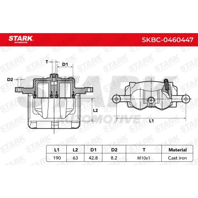 Bremssattel Stark SKBC-0460447 SKBC-0460447 - foto 5