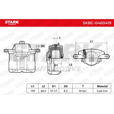 Bremssattel Stark SKBC-0460419 SKBC-0460419 - foto 5