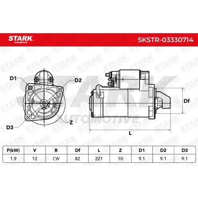 Anlasser Stark SKSTR-03330714 SKSTR-03330714 - foto 7