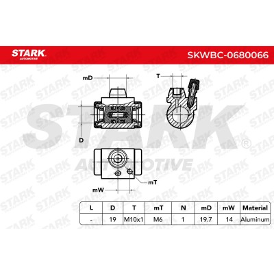 Radbremszylinder Stark SKWBC-0680066 SKWBC-0680066 - foto 6