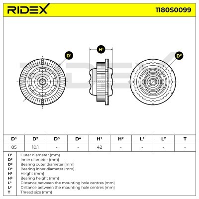 Stoßdämpferkissen Vorderachse RIDEX 1180S0099 1180S0099 - foto 5