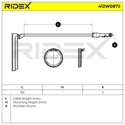 ABS Sensor RIDEX 412W0872 412W0872 - foto 6