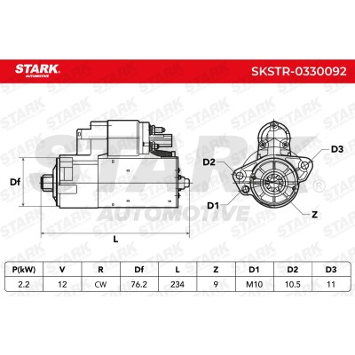 Anlasser Stark SKSTR-0330092 SKSTR-0330092 - foto 12