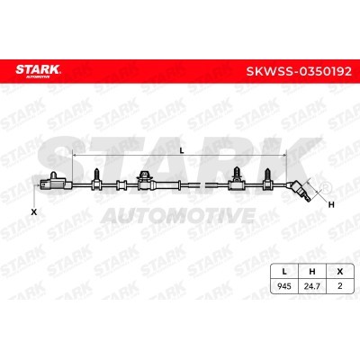 ABS Sensor Stark SKWSS-0350192 SKWSS-0350192 - foto 8