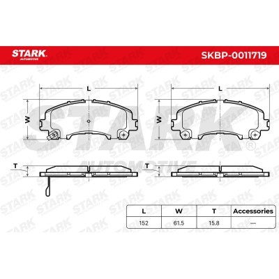 Bremsbeläge Satz Stark SKBP-0011719 SKBP-0011719 - foto 5