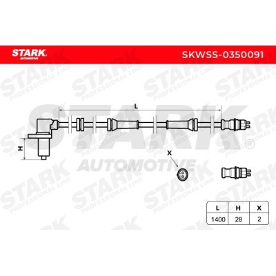 ABS Sensor Stark SKWSS-0350091 SKWSS-0350091 - foto 3