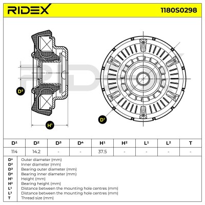 Stoßdämpferkissen Vorderachse RIDEX 1180S0298 1180S0298 - foto 6
