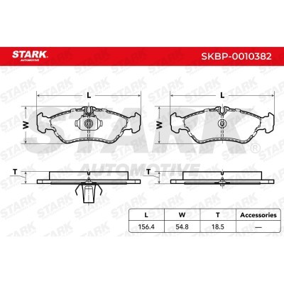 Bremsbeläge Satz Stark SKBP-0010382 SKBP-0010382 - foto 3